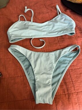 Jolyn Clothing Pale Blue Bikini Set